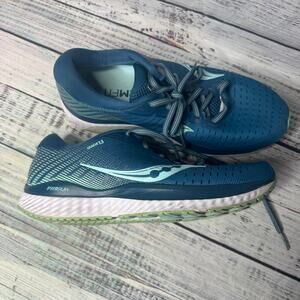 Saucony Guide 13 Running Shoes Size 9 Blue Teal Supportive Stability Sneakers